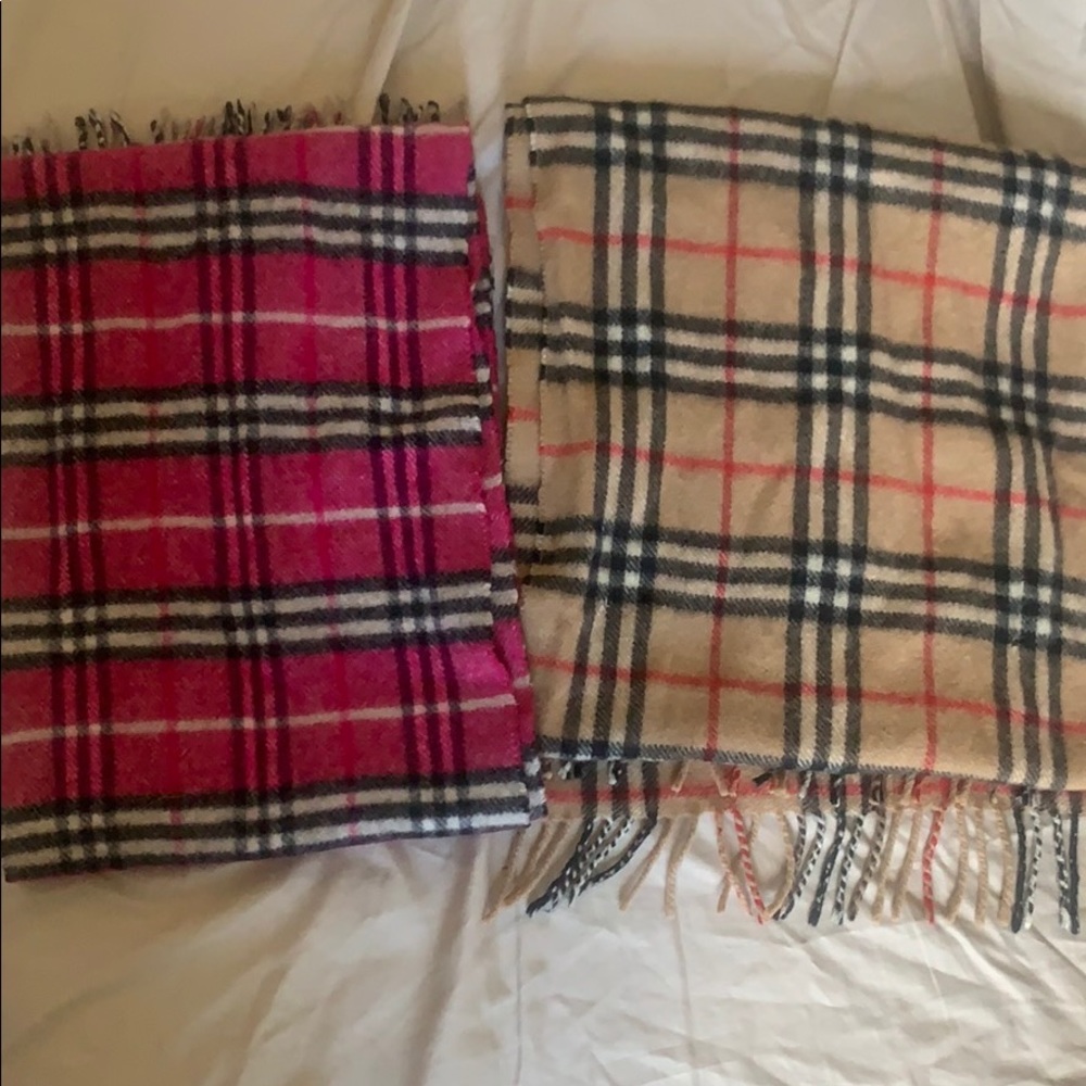 Authentic burberry wool scarves